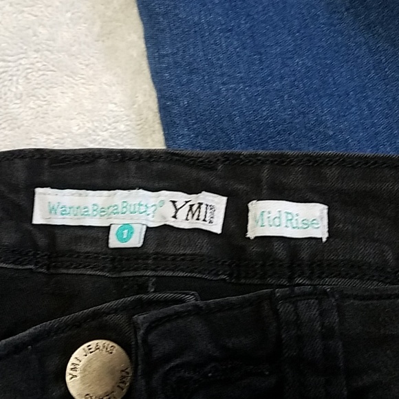 3 Pairs of Denim Bue Black Jeans Jeggings Size 1 Authentic American Heritage YMI - Picture 5 of 7